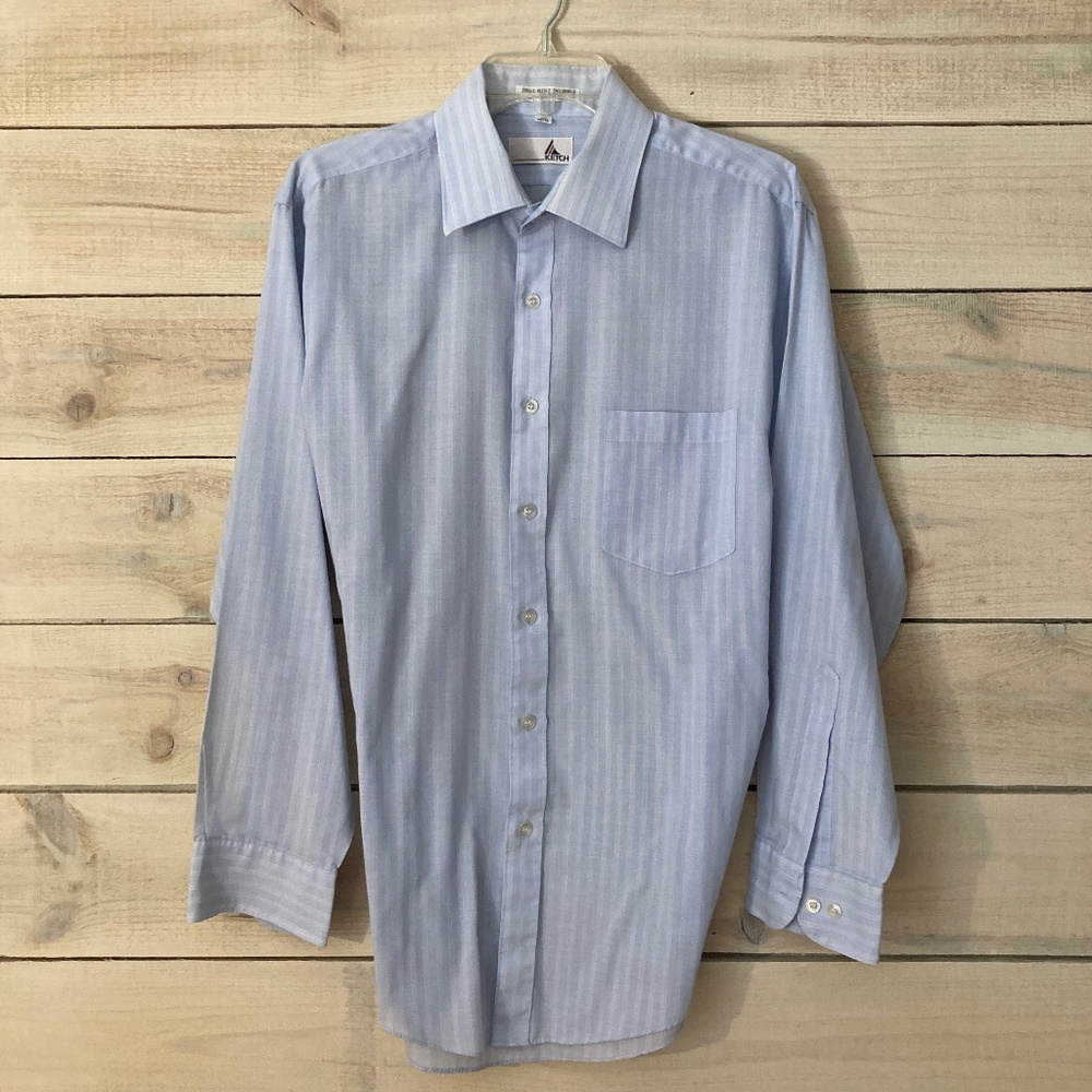 Men’s L/S Blue Dress Shirt